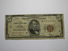 Load image into Gallery viewer, $5 1929 Boston Massachusetts National Currency Note Federal Reserve Bank Note