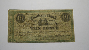 1862 $.10 New York City NY Fractional Currency Obsolete Bank Note! Chatham Bank