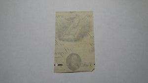 $1 18__ Vergennes Vermont VT Obsolete Currency Bank Note Remnants Bill! RARE