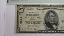 Load image into Gallery viewer, $5 1929 Blackstone Virginia VA National Currency Bank Note Bill! #9224 VF20 PMG