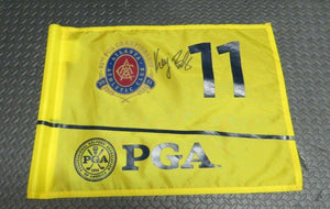 2011 Keegan Bradley PGA Championship Match Used and Signed Golf Flag! 11th Hole