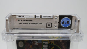 NCAA Football Super Nintendo Factory Sealed Video Game Wata Graded 6.5 B 1994