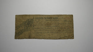 $.25 1862 Augusta Georgia GA Obsolete Currency Bank Note Bill! Savings Bank