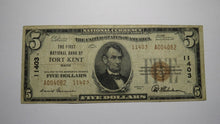 Load image into Gallery viewer, $5 1929 Fort Kent Maine ME National Currency Bank Note Bill Ch. #3913 FINE+