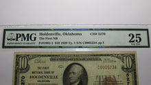 Load image into Gallery viewer, $10 1929 Holdenville Oklahoma OK National Currency Bank Note Bill Ch. #5270 VF25
