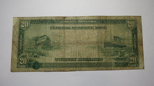 $20 1914 Richmond Federal Reserve Large Bank Note Bill Blue Seal! BEP Ink Error