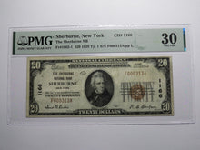 Load image into Gallery viewer, $20 1929 Sherburne New York NY National Currency Bank Note Bill Ch. #1166 VF30