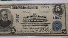 Load image into Gallery viewer, $5 1902 Cohoes New York NY National Currency Bank Note Bill #1347 PCGS Fine