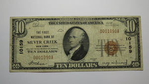 $10 1929 Silver Creek New York NY National Currency Bank Note Bill #10159 FINE