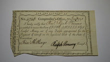 Load image into Gallery viewer, 1791 5 Shillings Connecticut Comptroller&#39;s Office Colonial Currency Note Pomeroy
