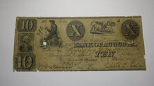 Load image into Gallery viewer, $10 1849 Augusta Georgia GA Obsolete Currency Bank Note Bill Bank of Augusta
