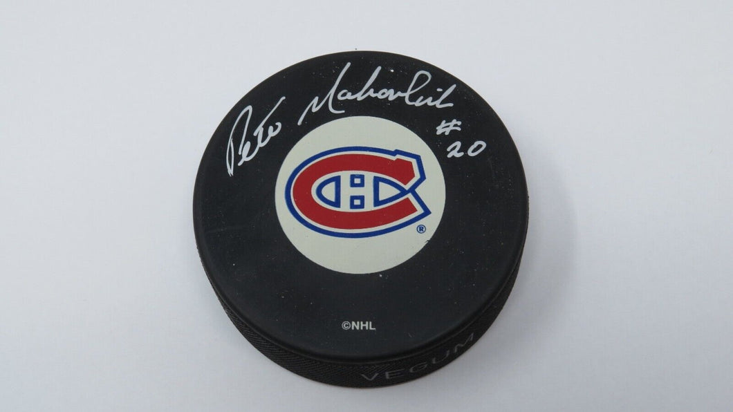 Peter Mahovlich Montreal Canadiens Autographed Signed NHL Official Hockey Puck