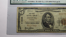 Load image into Gallery viewer, $5 1929 Leesburg Florida FL National Currency Bank Note Bill Ch. #11038 VF20 PMG