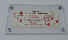 Load image into Gallery viewer, 1982 NCAA Ice Hockey Championship Final Full Ticket Stub Wisconsin North Dakota