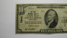 Load image into Gallery viewer, $10 1929 Cape May Court House New Jersey National Currency Bank Note Bill #7945