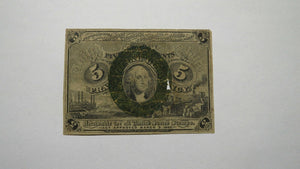 1863 $.05 Second Issue Fractional Currency Obsolete Bank Note Bill 2nd RARE