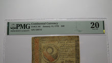 Load image into Gallery viewer, $30 1779 Continental Colonial Currency Note Bill Fifty Dollars PMG Graded VF20