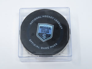 2022 Matt Duchene Nashville Predators Game Used Goal Puck -Kraken Inaugural Logo