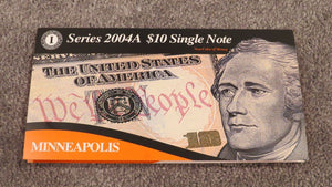 $10 2004-A Low Serial Number Federal Reserve Bank Note Bill Crisp UNC 00001650