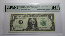 Load image into Gallery viewer, $1 2003 Repeater Serial Number Federal Reserve Currency Bank Note Bill PMG UNC64