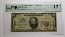 Load image into Gallery viewer, $20 1929 Coyle Oklahoma OK National Currency Bank Note Bill! Ch. #12148 F12 PMG