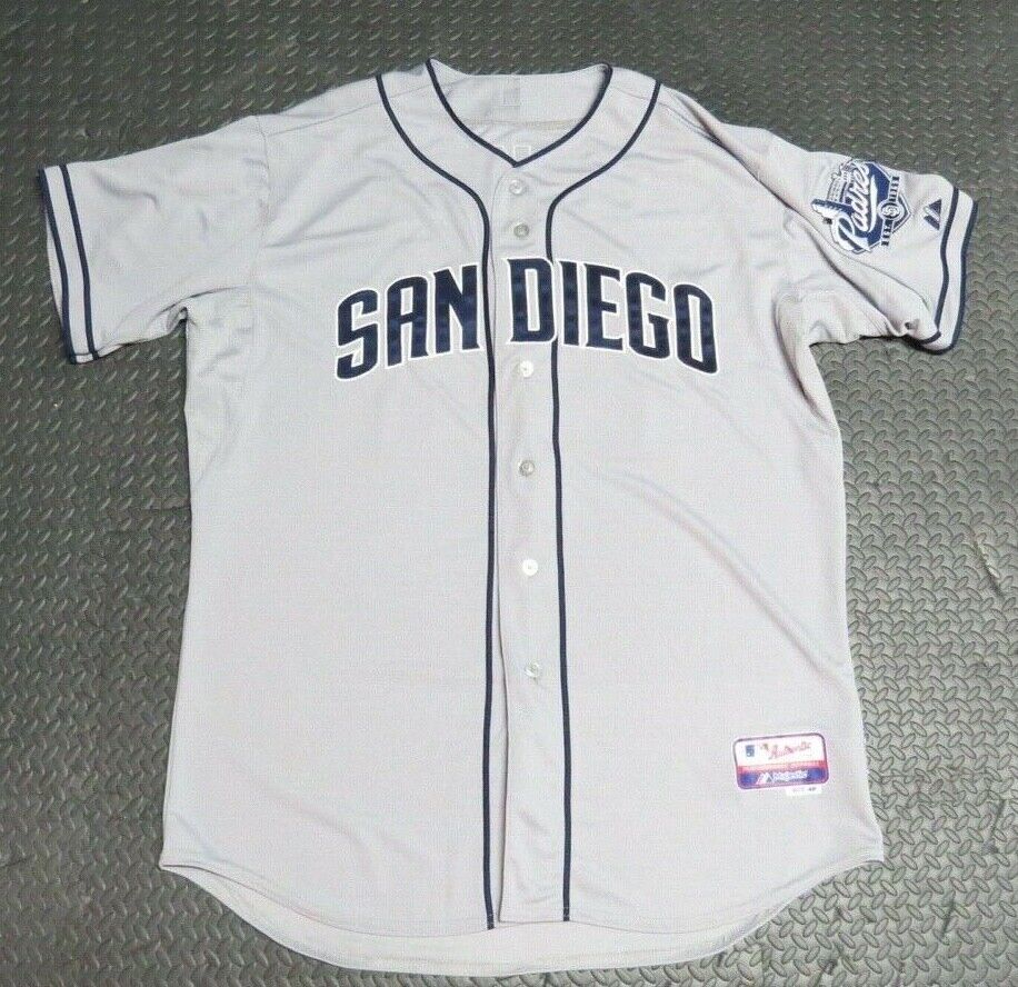2012 John Baker San Diego Padres Game Used Worn MLB Baseball Jersey! Rare Style!