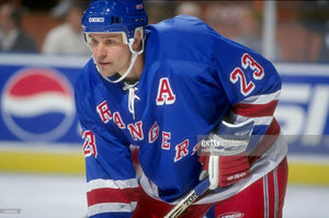 1997-99 Jeff Beukeboom New York Rangers Game Used CCM Pro Stock Hockey Helmet!