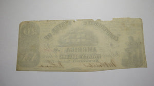$20 1861 Richmond Virginia VA Confederate Currency Bank Note Bill T18 PF-22