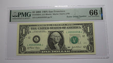Load image into Gallery viewer, $1 2003 Fancy Radar Serial Number Federal Reserve Currency Note Bill #85555558