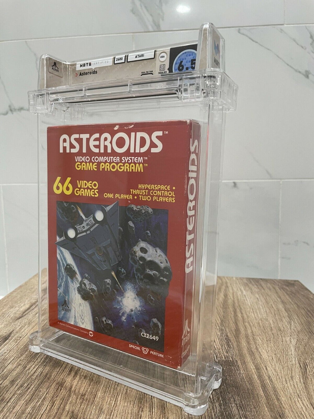 Unopened Asteroids  Atari 2600 Sealed Video Game! Wata Graded 6.5 1981 Release