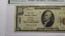 Load image into Gallery viewer, $10 1929 Ada Oklahoma OK National Currency Bank Note Bill Charter #12591 VF25