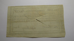 1791 One Pound Connecticut Comptroller's Office Colonial Currency Note Pomeroy!