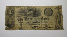 Load image into Gallery viewer, $1 1849 North Scituate Rhode Island RI Obsolete Currency Bank Note Bill Hamilton