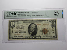 Load image into Gallery viewer, $10 1929 Oelwein Iowa IA National Currency Bank Note Bill Ch. #5778 VF25 PMG