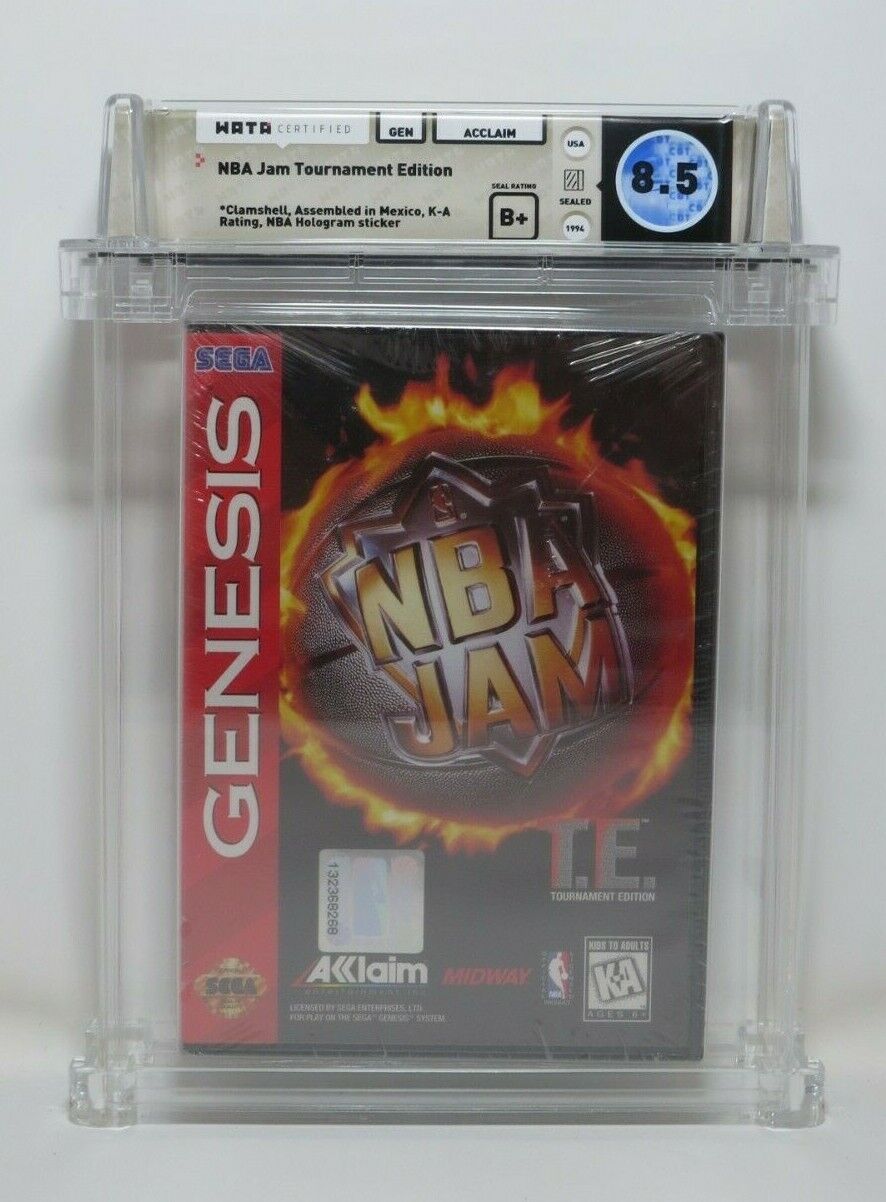 NBA JAM Tournament Edition Sega Genesis Factory Sealed Video Game! Wata Graded