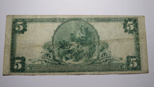 Load image into Gallery viewer, $5 1902 Clifton New Jersey NJ National Currency Bank Note Bill! Ch. #11983 VF++