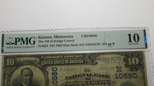 Load image into Gallery viewer, $10 1902 Kasson Minnesota MN National Currency Bank Note Bill Ch #10580 VG10 PMG
