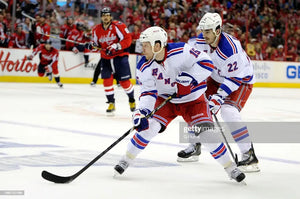 2012-13 Derek Dorsett New York Rangers NHL Playoffs Game Used Worn Hockey Jersey