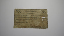 Load image into Gallery viewer, $.75 1863 Savannah Georgia GA Obsolete Currency Bank Note Bill! Bank of Savannah