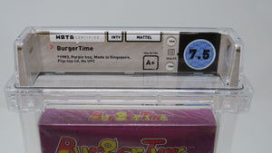 BurgerTime Atari Intellivision Sealed Video Game Wata Graded 7.5 A+ Seal 1983