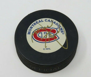 Mario Tremblay Montreal Canadiens Autographed Signed NHL Official Hockey Puck