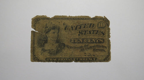1863 $.15 Fourth Issue Fractional Currency Obsolete Bank Note Bill! 4th AG