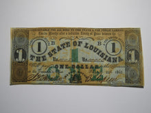 Load image into Gallery viewer, $1 1862 Baton Rouge Louisiana LA Obsolete Currency Bank Note Bill Crisp UNC+