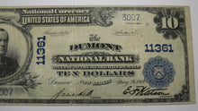 Load image into Gallery viewer, $10 1902 Dumont New Jersey NJ National Currency Bank Note Bill! Ch. #11361 Fine+