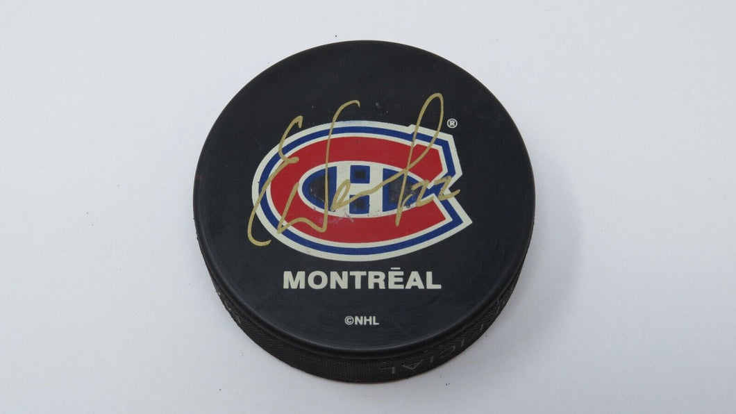 Eric Weinrich Montreal Canadiens Autographed Signed Official NHL Hockey Puck