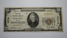 Load image into Gallery viewer, $20 1929 Wallace Idaho ID National Currency Bank Note Bill Charter #4773 RARE
