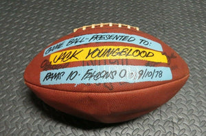 1978 Jack Youngblood Los Angeles Rams Presentation Game Used NFL Football!
