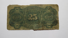 Load image into Gallery viewer, 1863 $.25 Fourth Issue Fractional Currency Obsolete Bank Note Bill 4th Good!