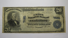 Load image into Gallery viewer, $20 1902 Clarksburg West Virginia WV National Currency Bank Note Bill #7681 FINE