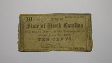 Load image into Gallery viewer, $.10 1861 Raleigh North Carolina Obsolete Currency Bank Note Bill Good Condition
